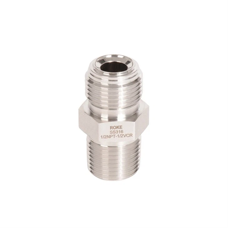 Face Sealing VCR Male Thread Hex Nipple