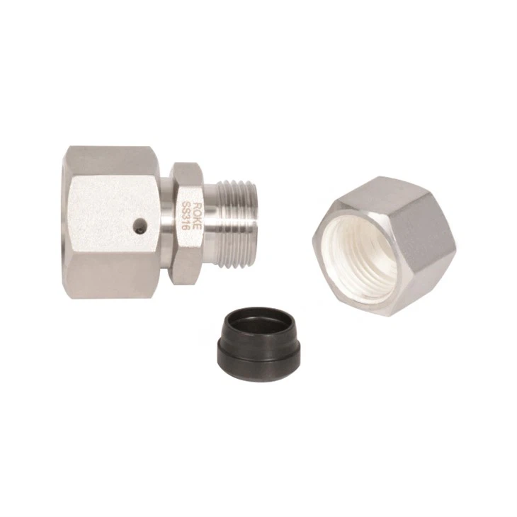Stainless Steel Swivel Nut Straight Fitting